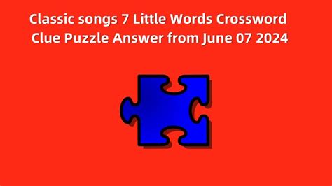 classic songs crossword clue|Classic songs LA Times Crossword .